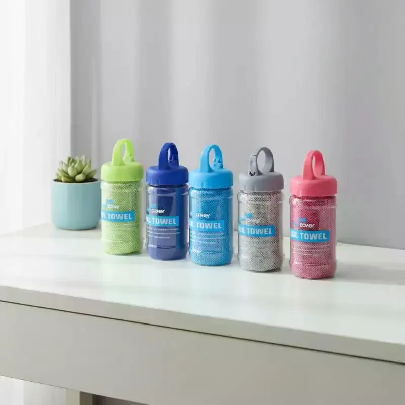 Home Textiles Face Towel - منشفة تبريد سريعة الجفاف مع زجاجة