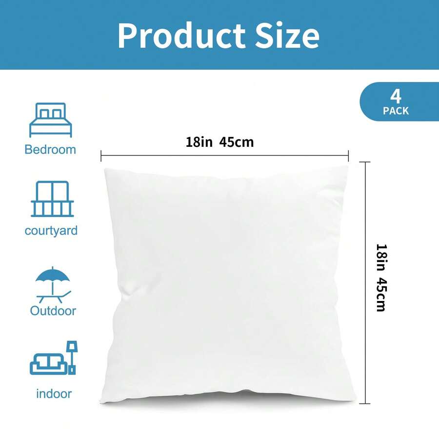 عبوة من 4 قطع من حشوات الوسائد - مراجعة Pillow Insert 18X18 وسعره