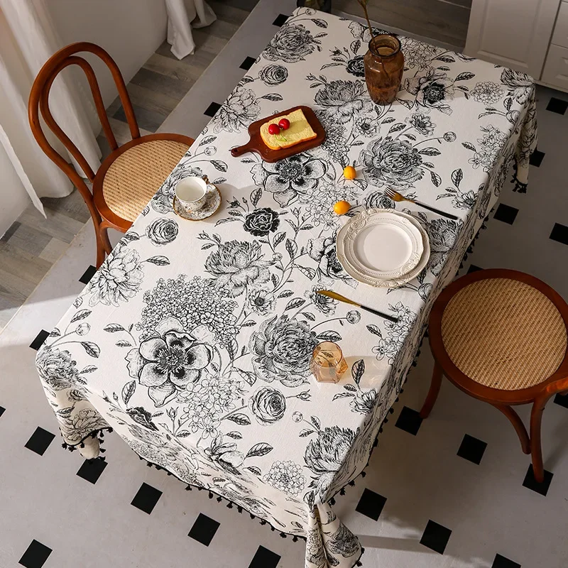 مفرش طاولة بنقشة الزهور، الأكث - مراجعة Home Textiles Sale وسعره
