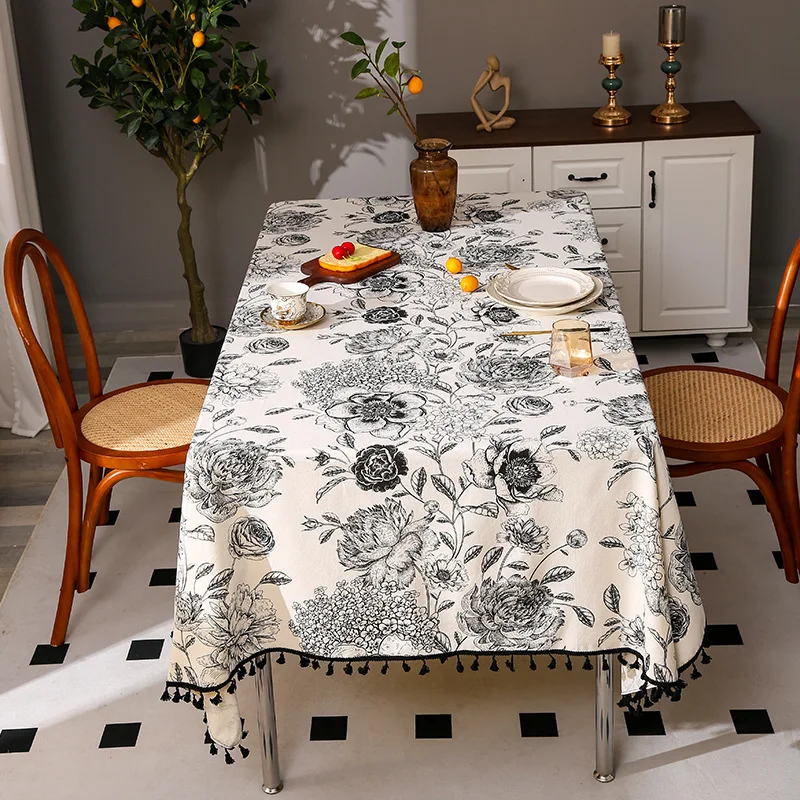 مفرش طاولة بنقشة الزهور، الأكث - مراجعة Home Textiles Sale وسعره