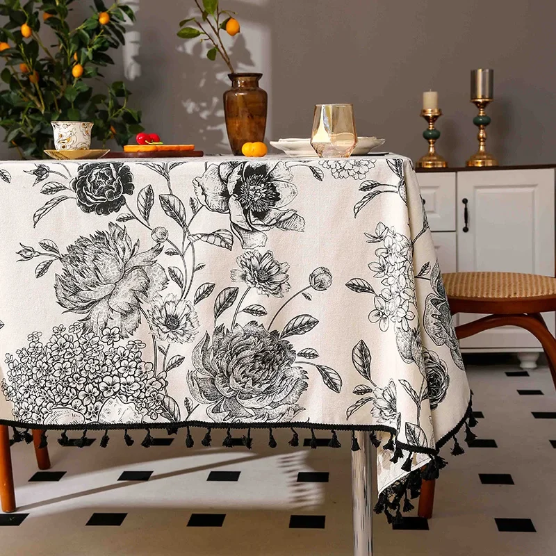 مفرش طاولة بنقشة الزهور، الأكث - مراجعة Home Textiles Sale وسعره
