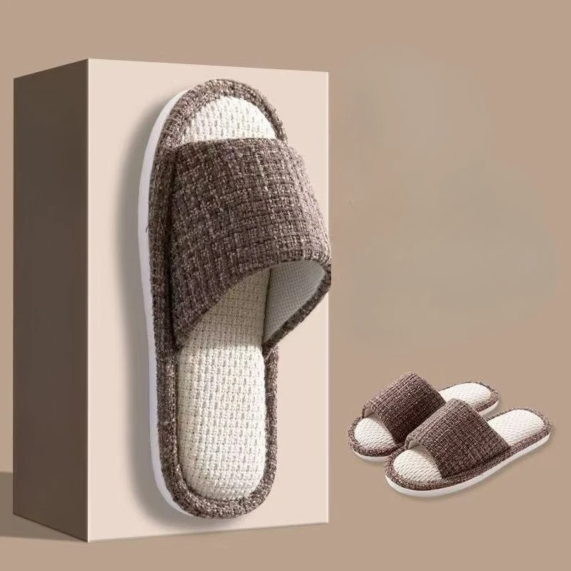 شباشب منزلية من الكتان للرجال  - مراجعة Home Textile وسعره