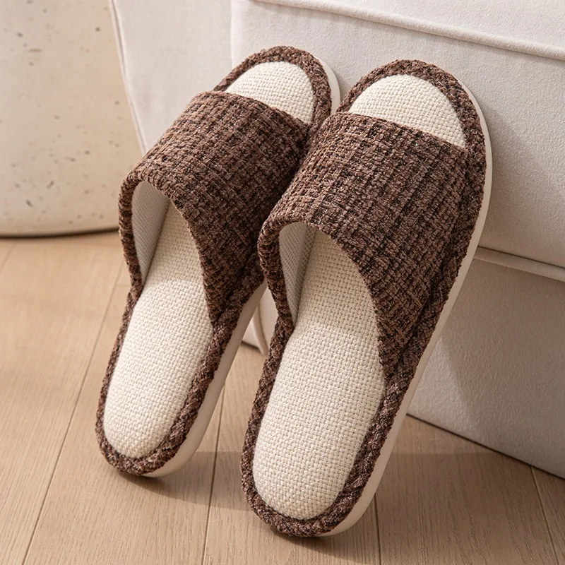 شباشب منزلية من الكتان للرجال  - مراجعة Home Textile وسعره