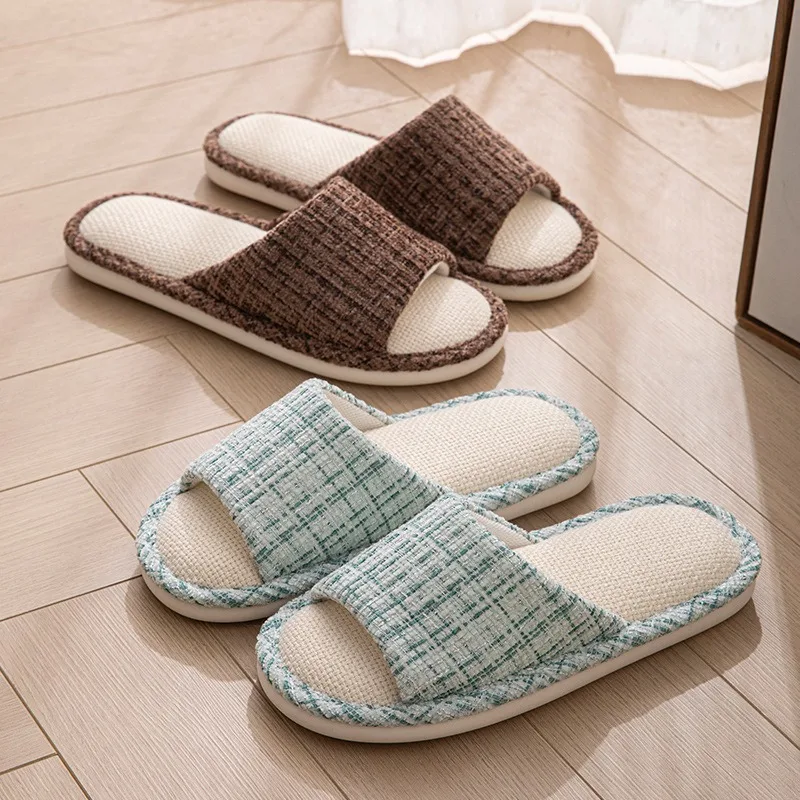 شباشب منزلية من الكتان للرجال  - مراجعة Home Textile وسعره