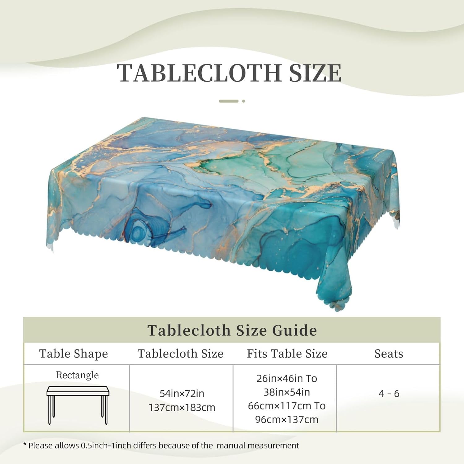 مفرش طاولة فاخر بتصميم رخامي س - مراجعة Home Textiles Premium وسعره