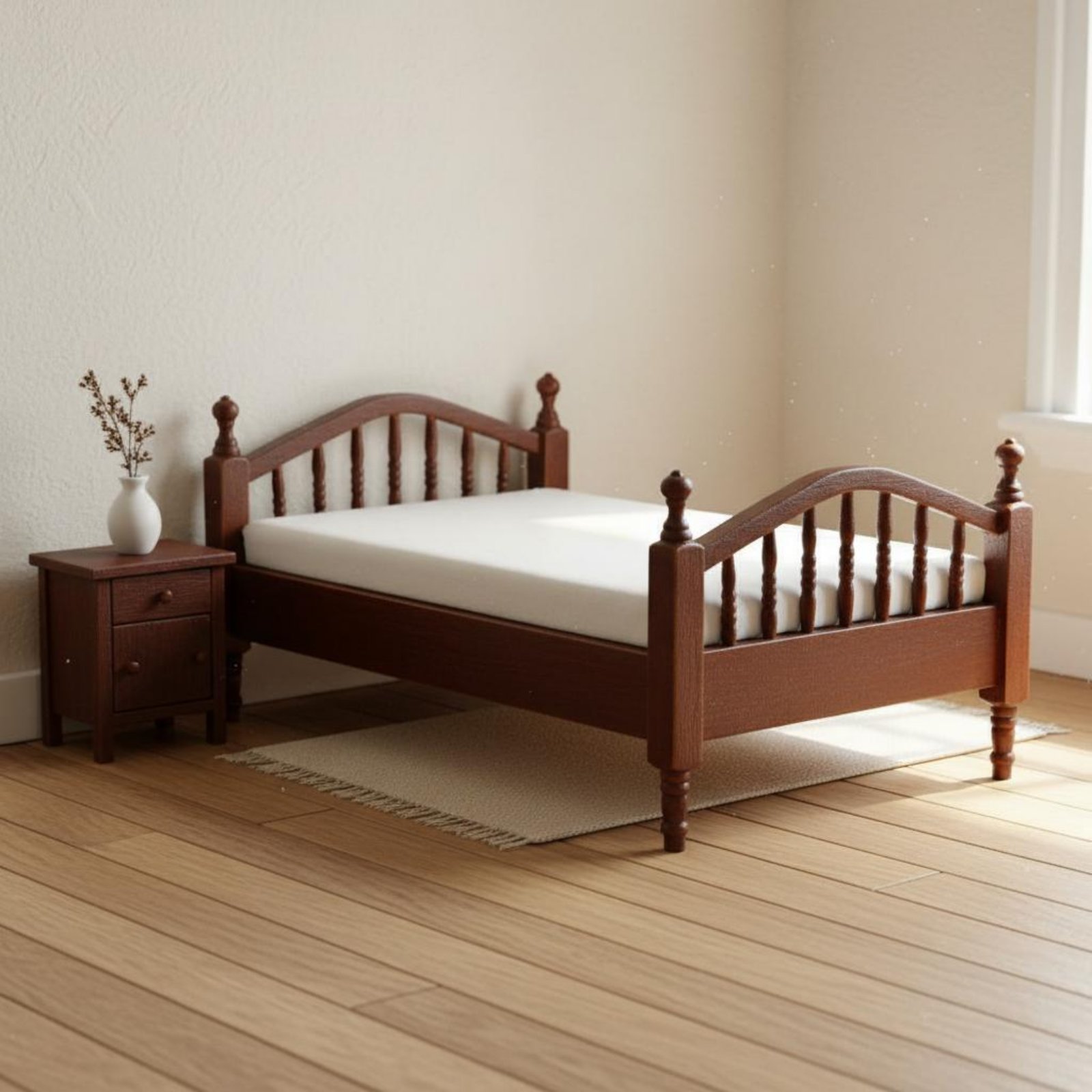 سرير دمية مصغر بمقياس 1:12، أث - مراجعة Home Textiles Usa وسعره