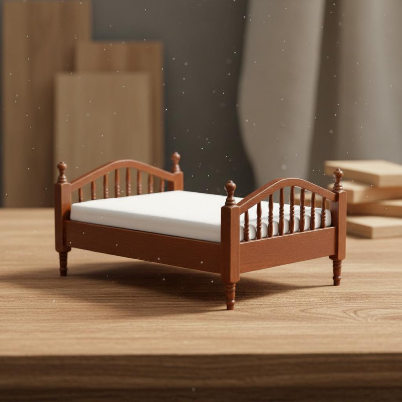 سرير دمية مصغر بمقياس 1:12، أث - مراجعة Home Textiles Usa وسعره